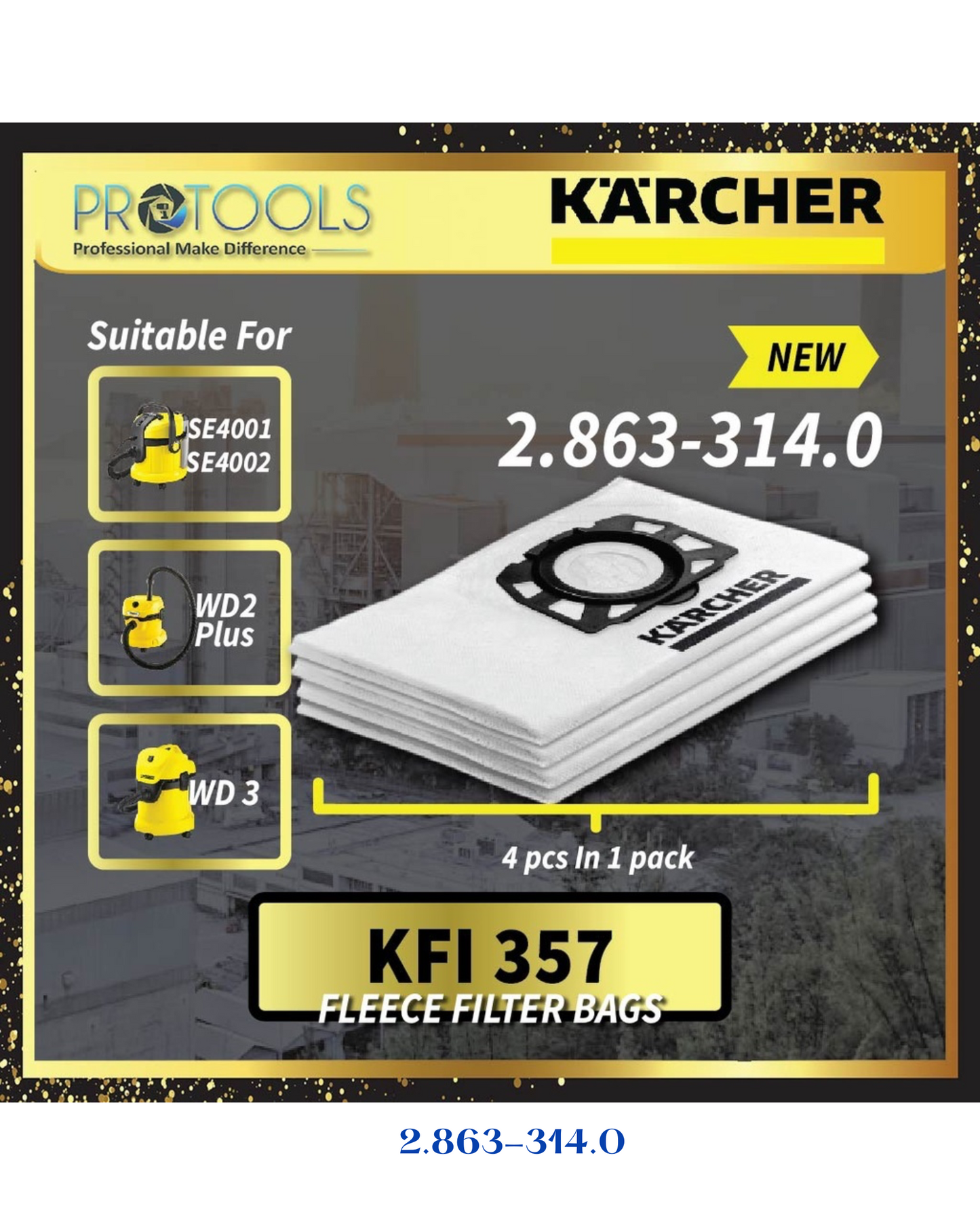 KARCHER FLEECE BAGS KFI 357