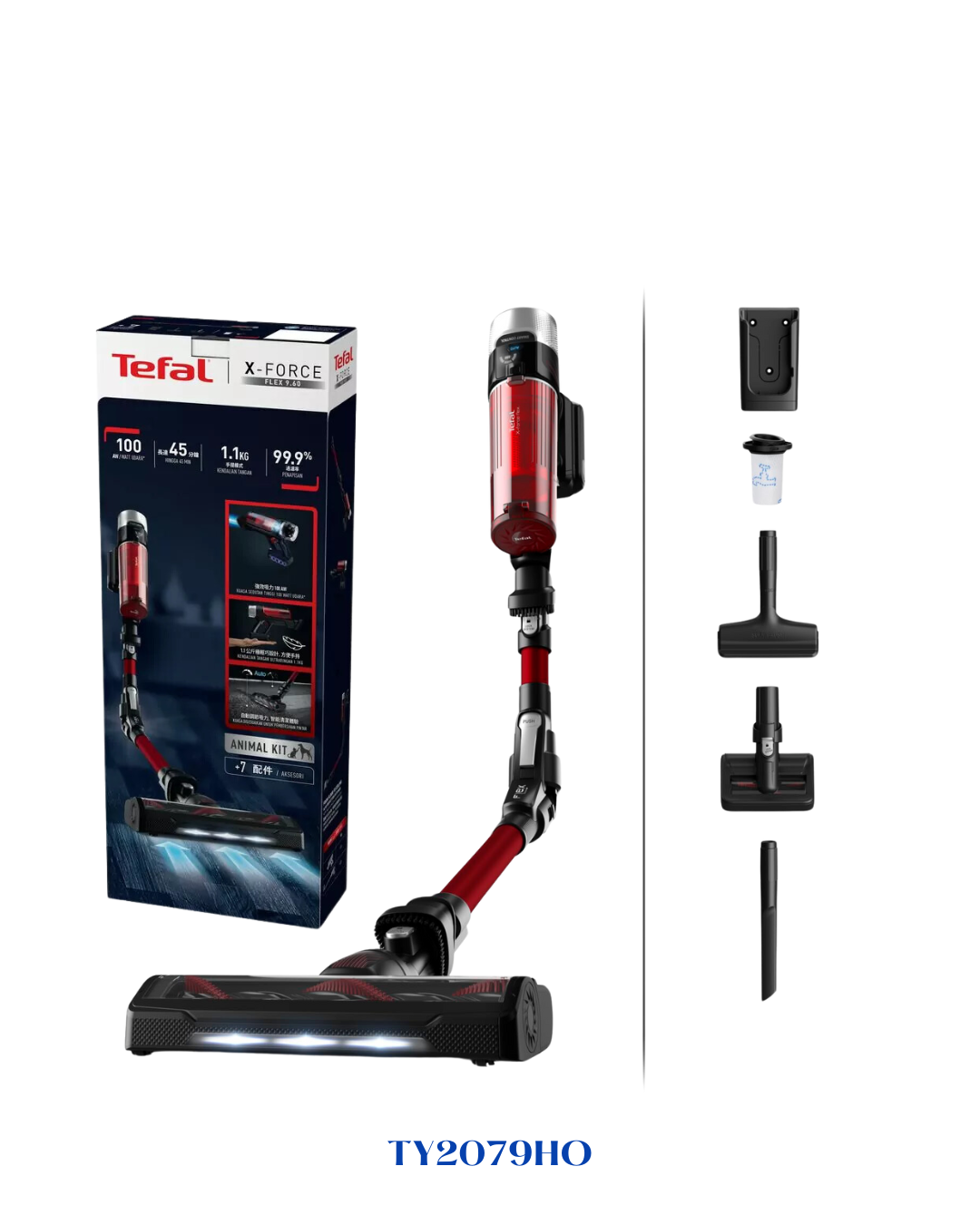 مكـنـسة تيفال XFORCE FLEX اللاسلكية