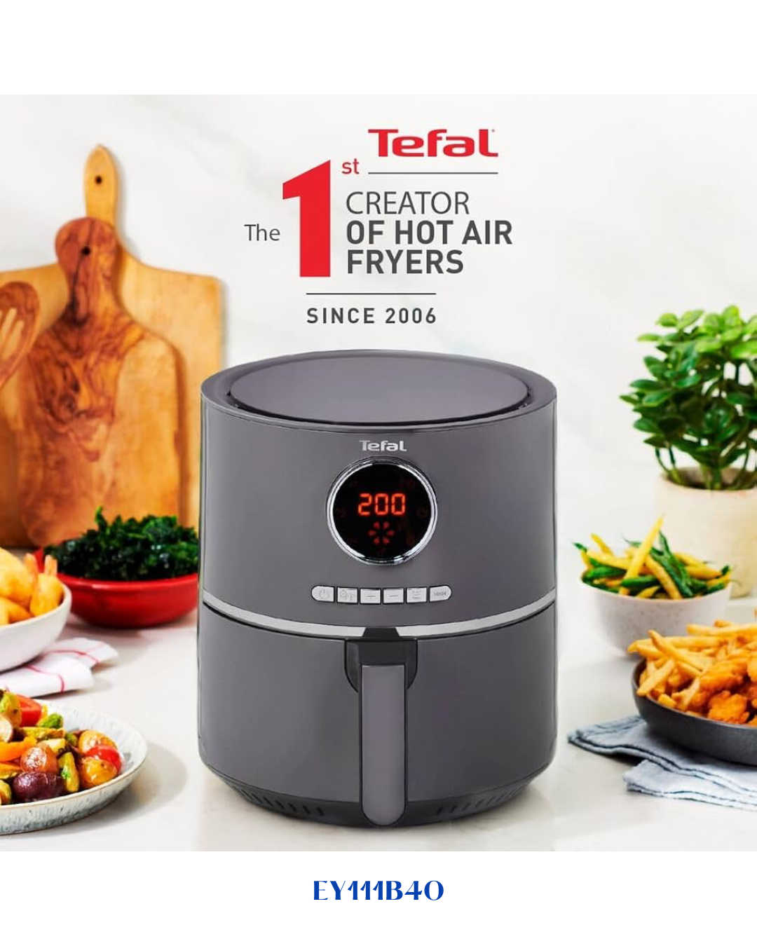 مقلاة TEFAL ULTRA الهوائية الرقمية 1630 واط 4.2 لتر