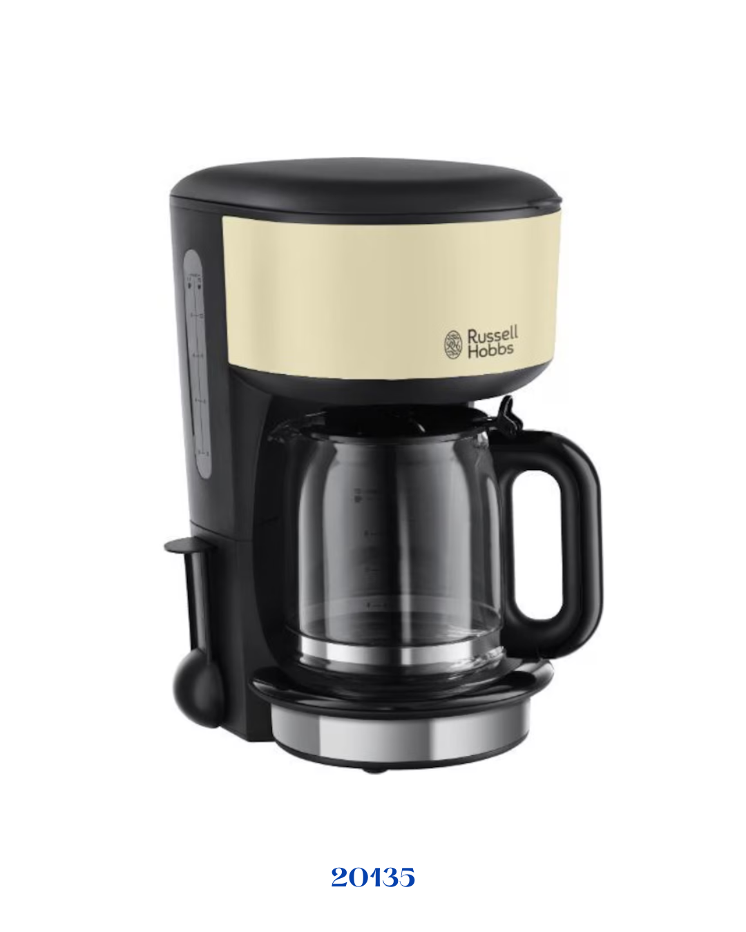 RUSSELL HOBBS COLOURS PLUS+ ماكينة تحضير القهوة لون كريمي 1000 واط 1.25 لتر