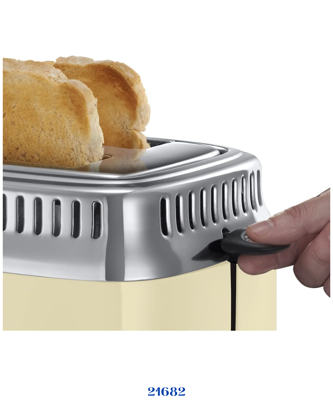 RUSSELL HOBBS RETRO VINTAGE CREAM محمصة خبز شريحتين 1300 واط