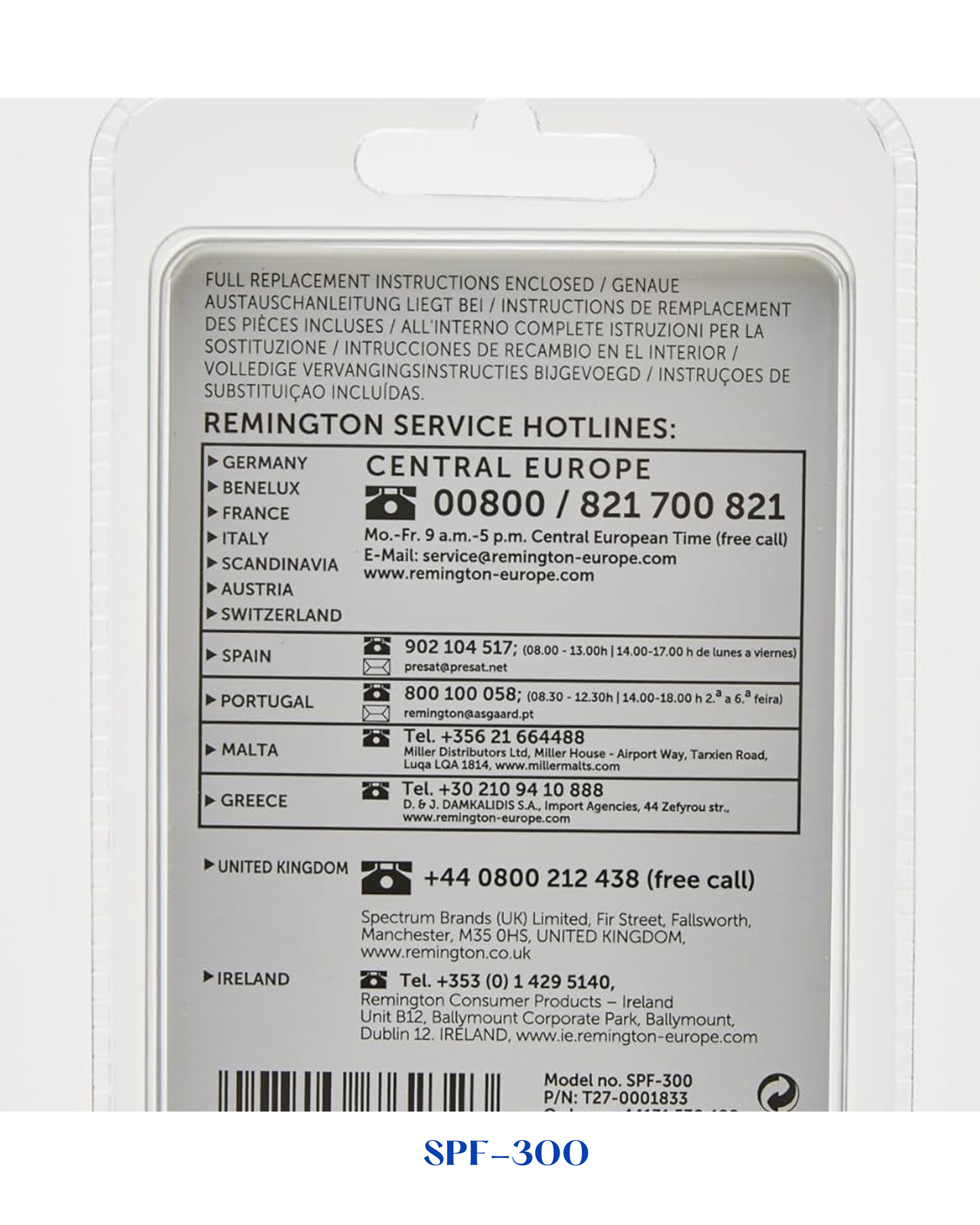 REMINGTON REPLACEMENT SCREEN AND CUTTER