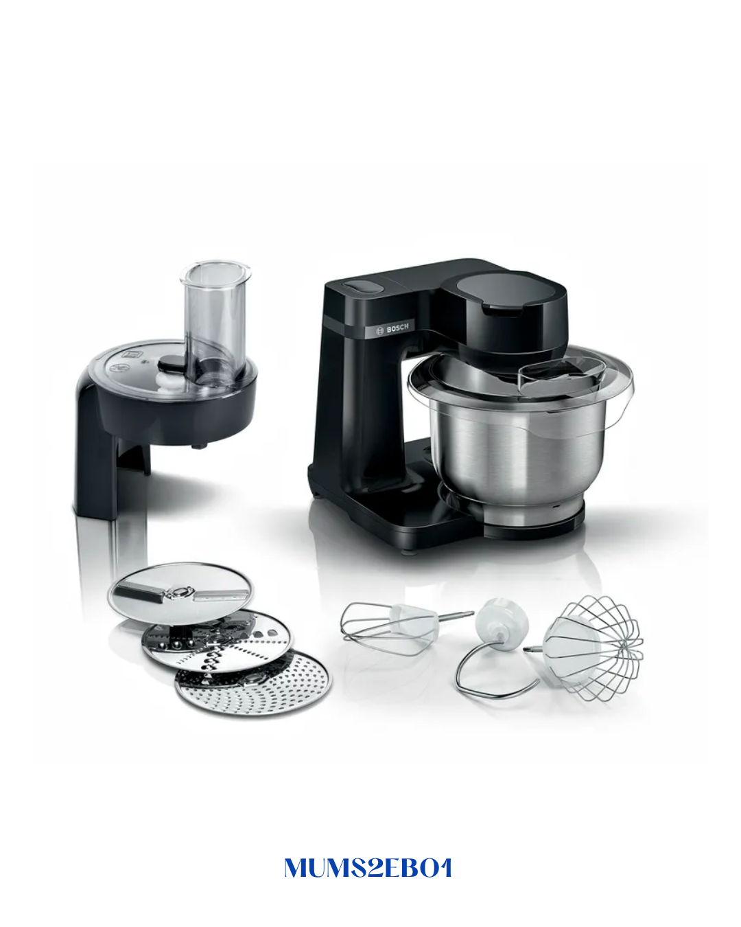 BOSCH COMPACT KITCHEN MACHINE MUM SERIES 2 BLACK 700W 3.8L