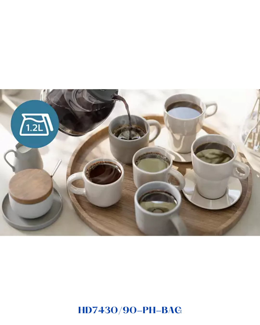 PHILIPS DRIP COFFEE MAKER 1.2L-1000W
