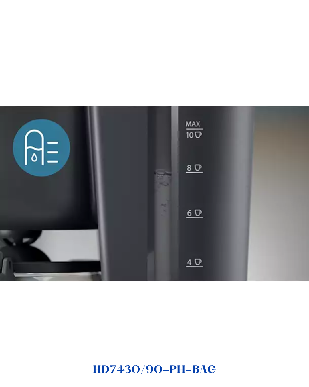 PHILIPS DRIP COFFEE MAKER 1.2L-1000W