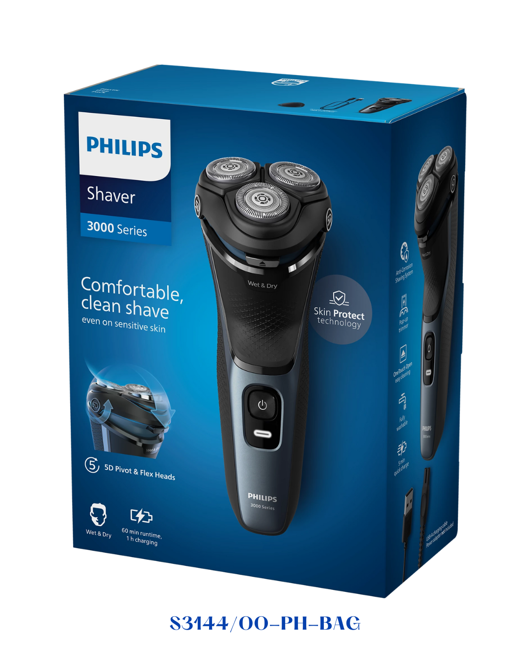 PHILIPS SHAVER SERIES, WET & DRY WITH 5D FLEX HEADS