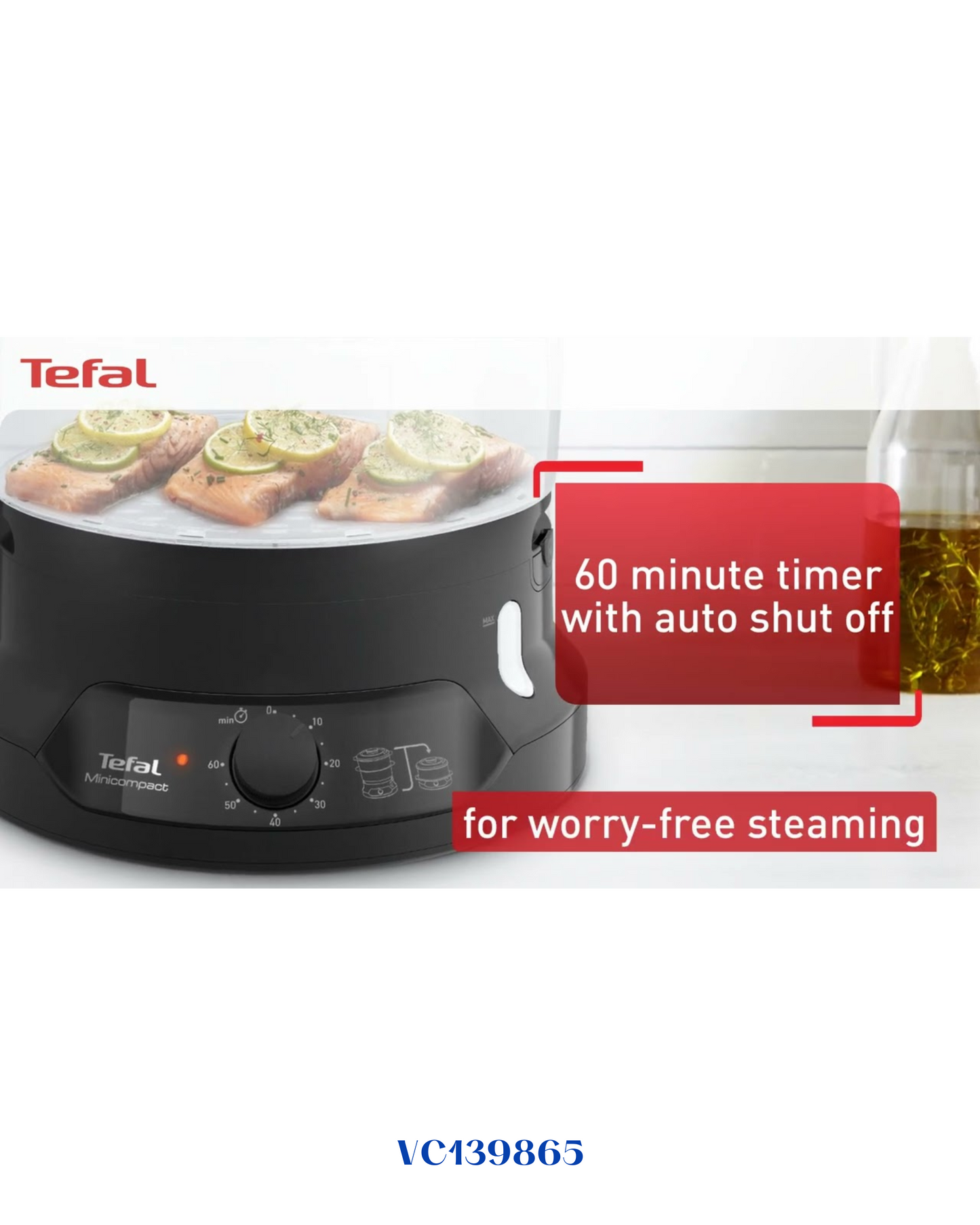 TEFAL MINICOMPACT STEAM COOKER 800W- جهاز طبخ بالبخار