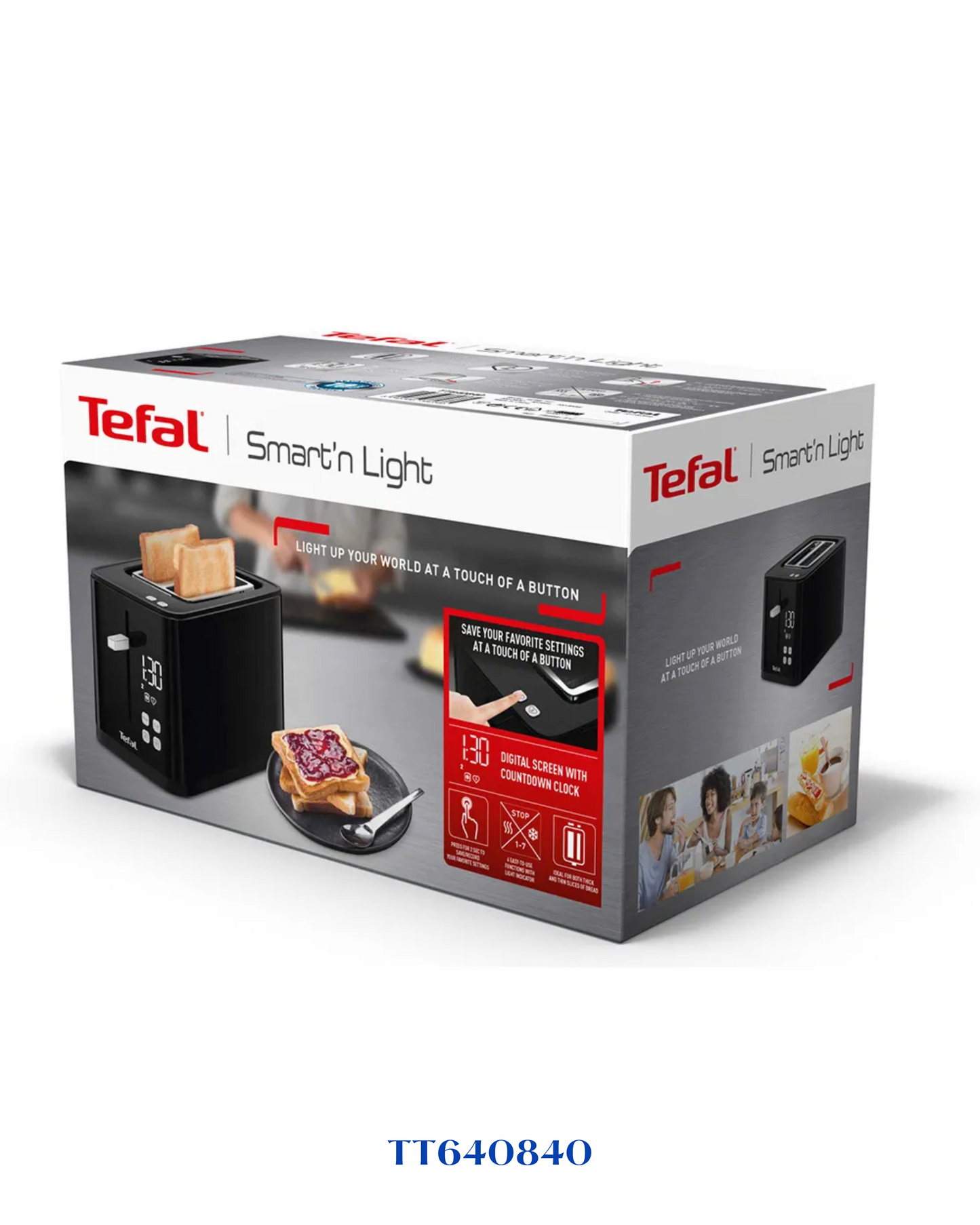 TEFAL SMART’N LIGHT-2SLOTS-850W-Digital Toaster