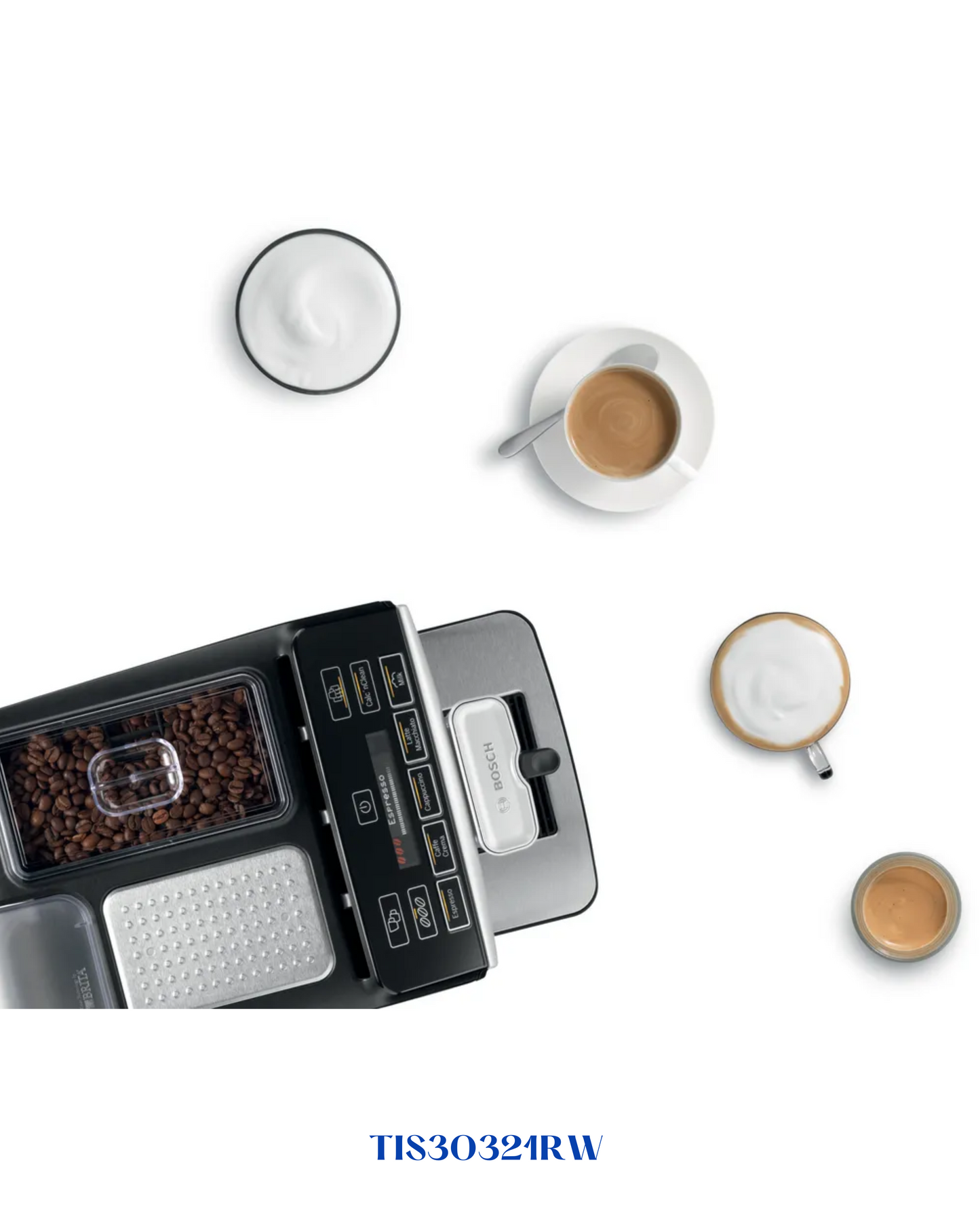 BOSCH COFFEE MACHINE 15 BAR-5 BEVERAGE- ماكينة قهوة بوش