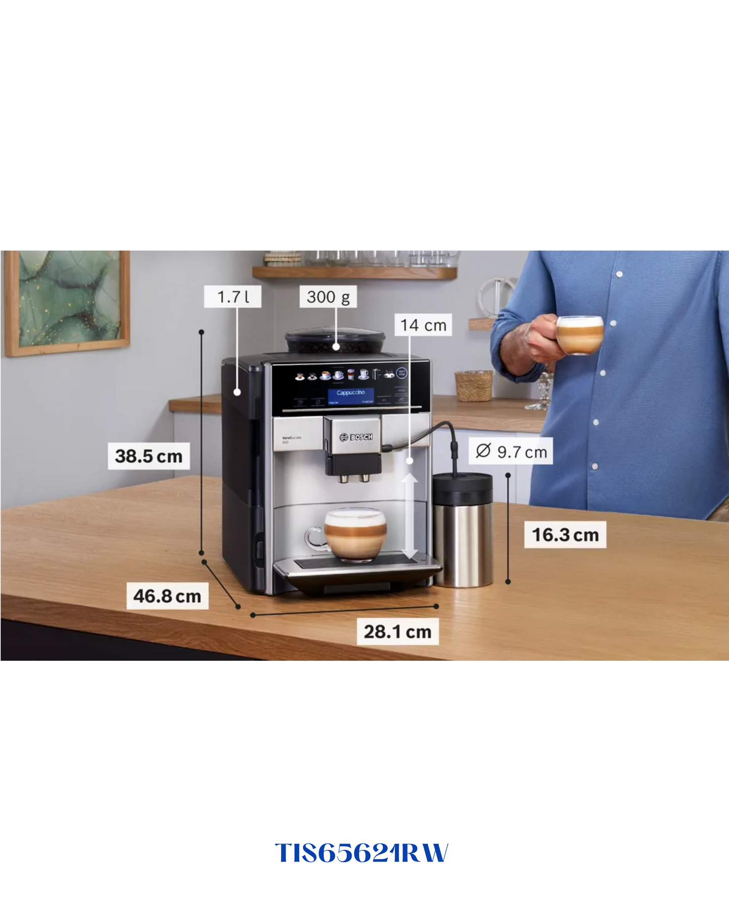 BOSCH COFFEE MACHINE 19 BAR-12 BEVERAGE- ماكينة قهوة بوش