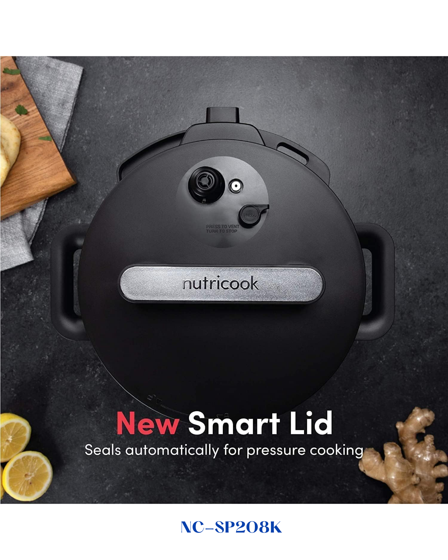 NUTRICOOK SMART POT - STAINLESS STEEL 8L-1200W