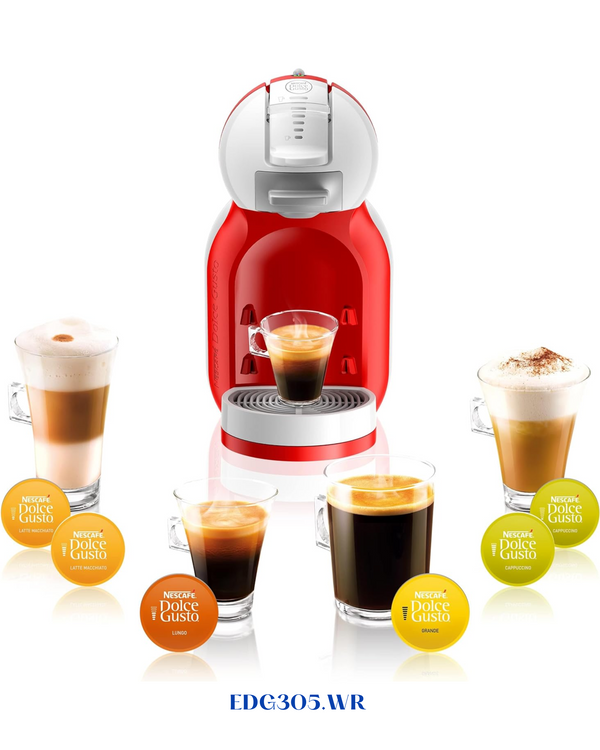 DELONGHI NESCAFÉ DOLCE GUSTO MINI ME COFFEE MACHINE – RED & WHITE