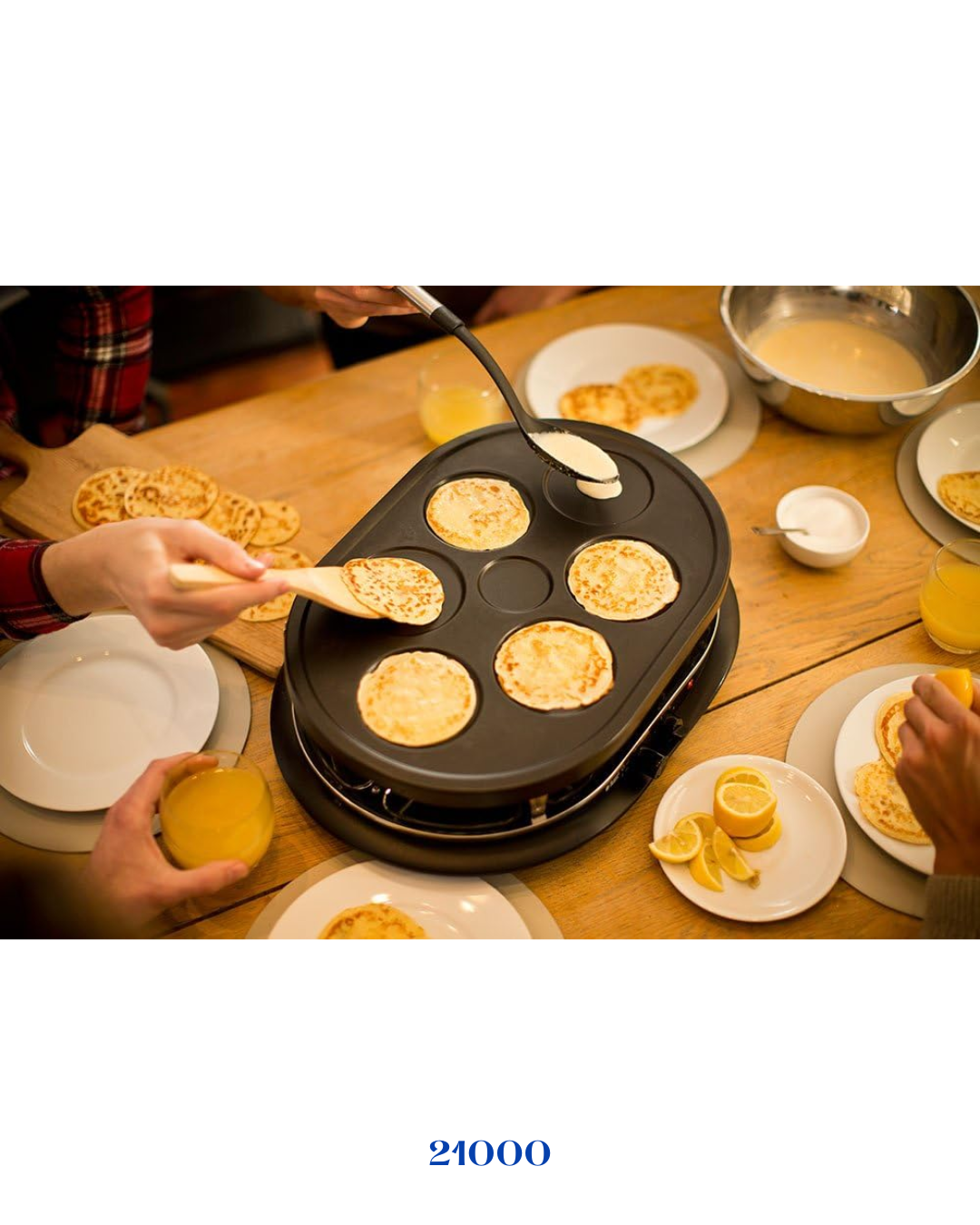RUSSELL HOBBS FIESTA ماكينة راكليت متعددة بـ 8 مقالي 1200 واط