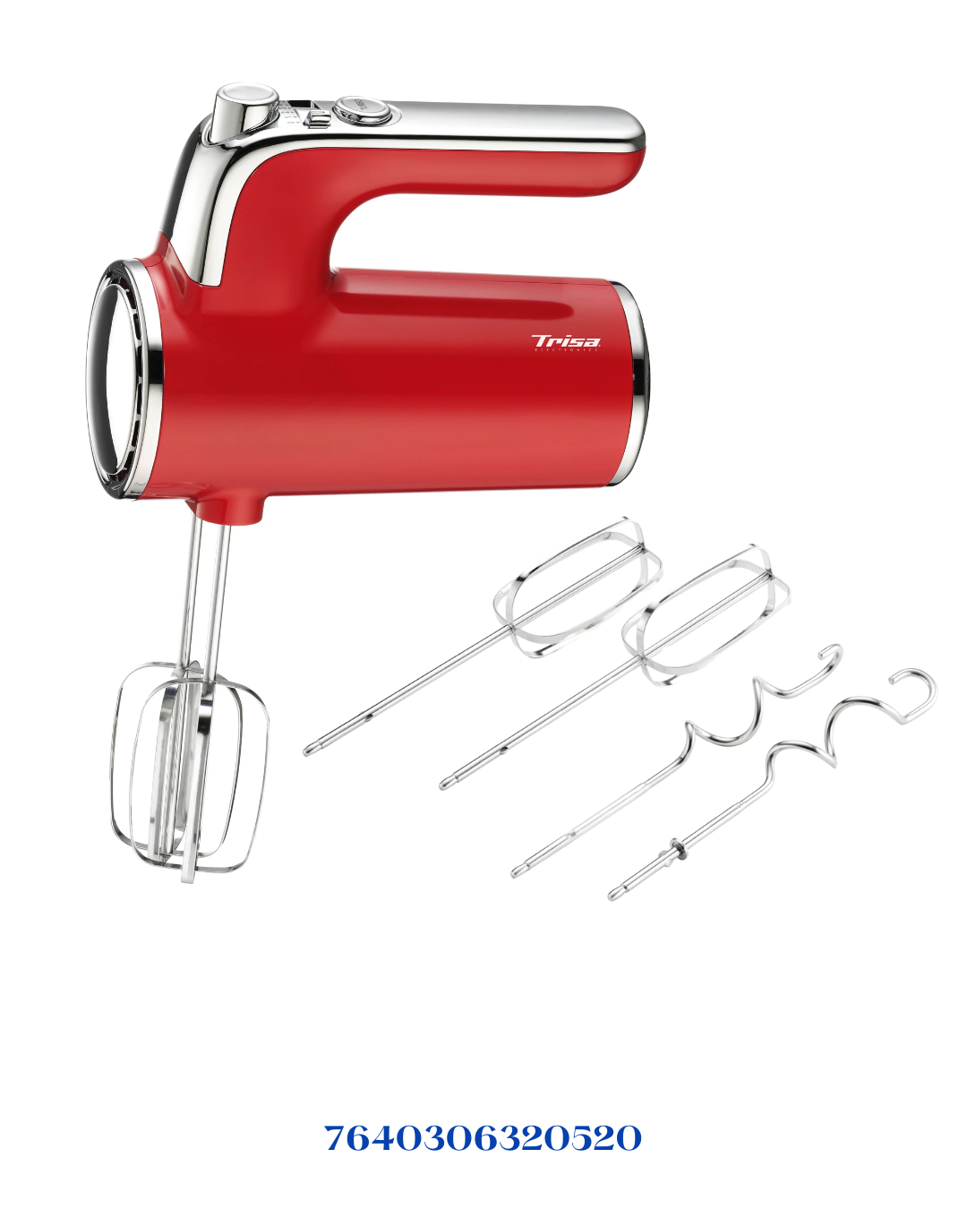 TRISA HAND MIXER DINERS EDITION RED 400W