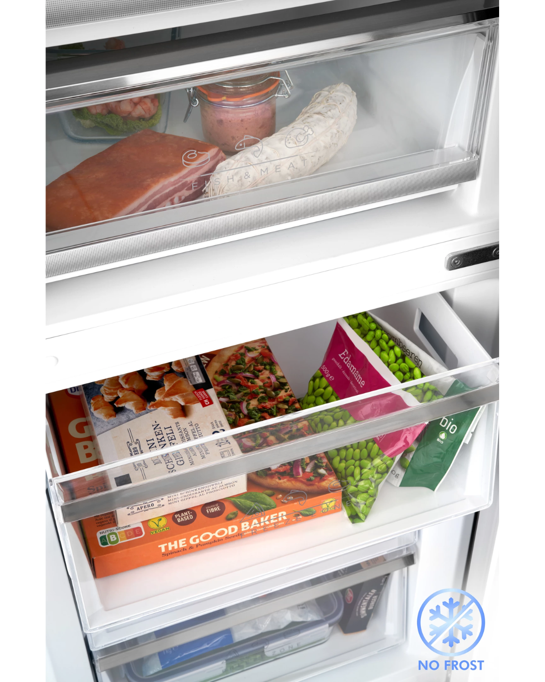 TRISA COMBI FRIDGE INOX SILVER 223W 378L