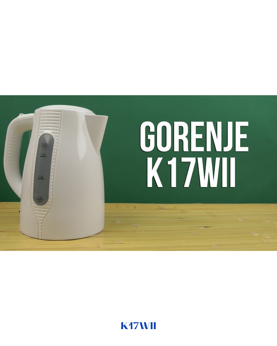 GORENJE ELECTRIC KETTLE WHITE 2200W 1.7L
