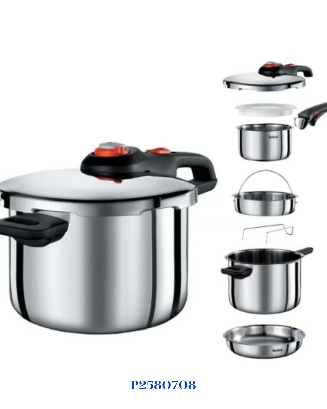 طقم قدر الضغط TEFAL INGENIO SECURE TRENDY 6 لتر