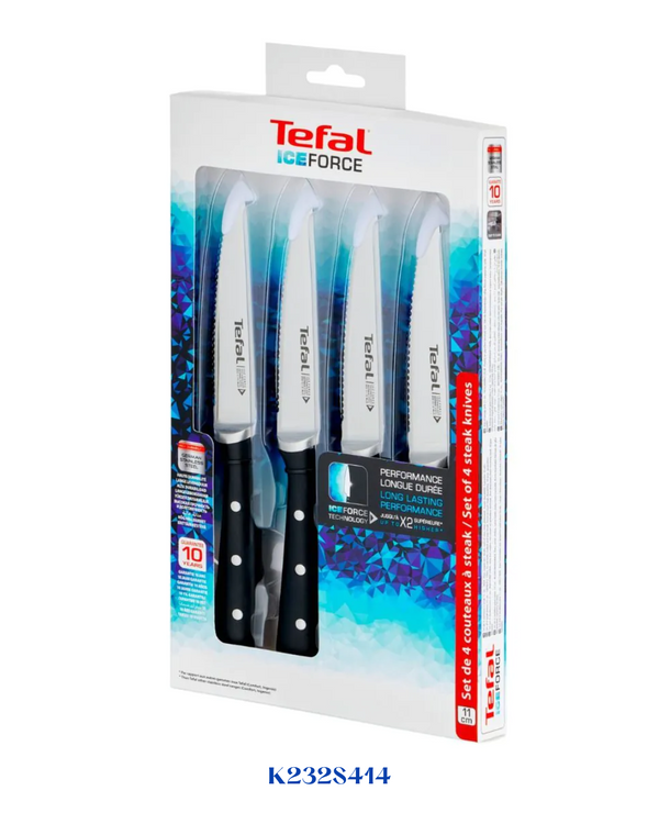 TEFAL ICE FORCE 4-PIECE STEAK KNIVES 11CM