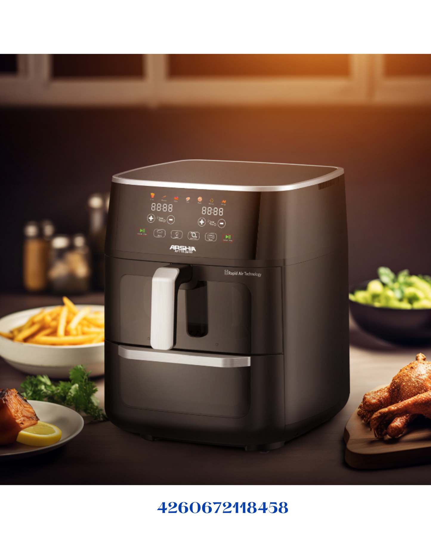 ARSHIA DUAL X CYCLONE AIR FRYER 11 L