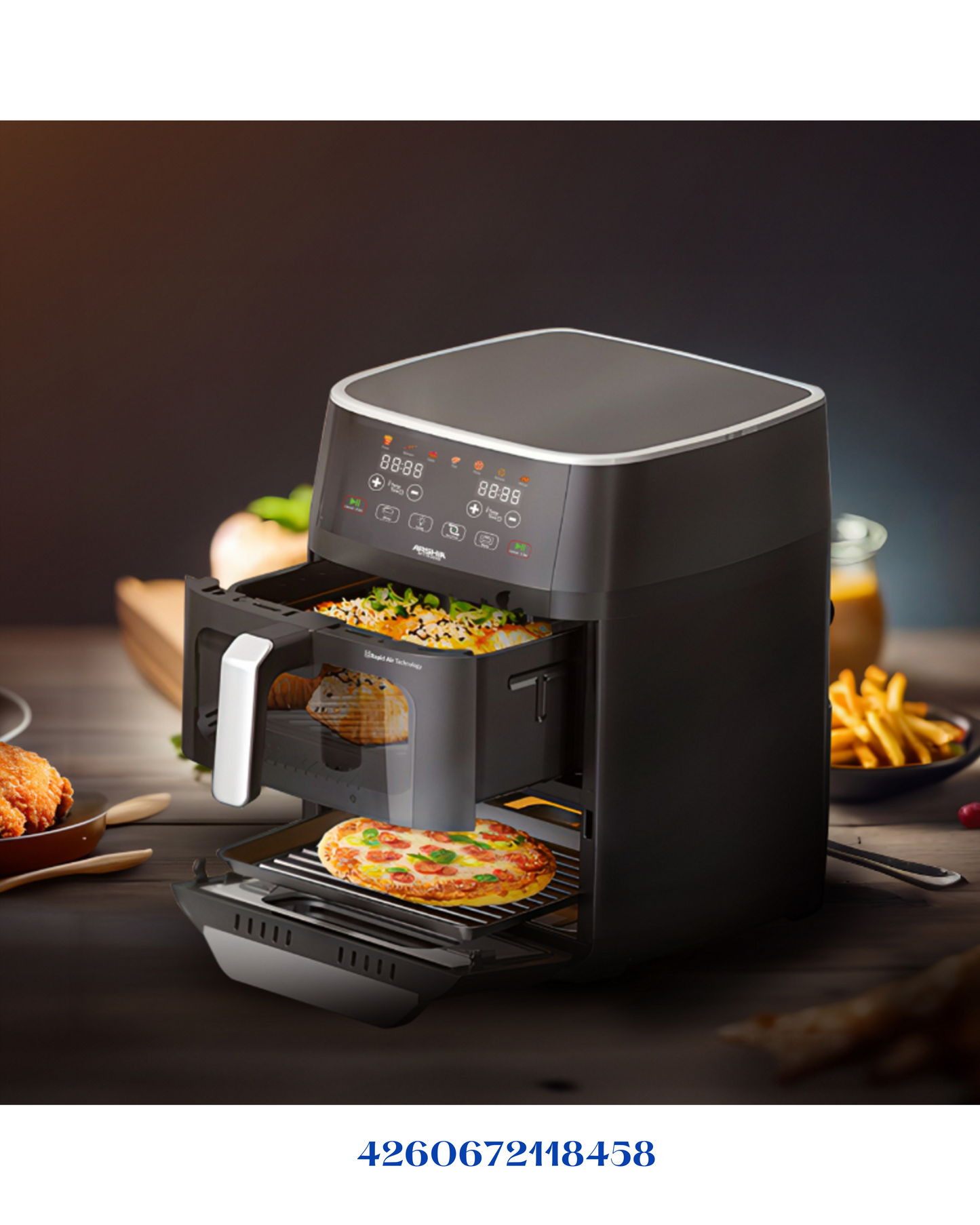 ARSHIA DUAL X CYCLONE AIR FRYER 11 L