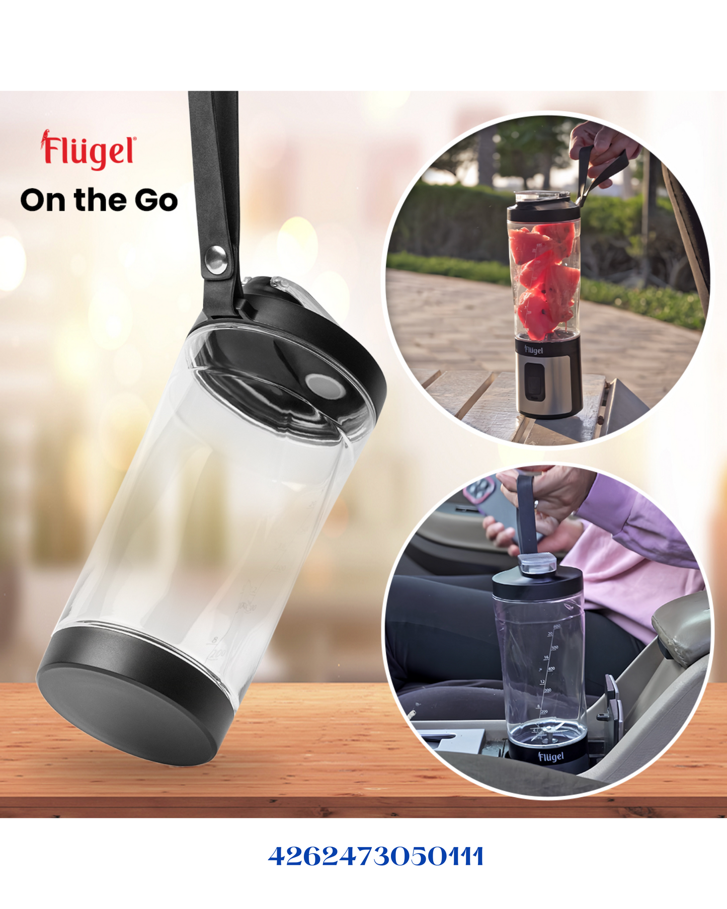 ARSHIA FLUGEL PORTABLE BLASTIC BLENDER 120 W 600 ML