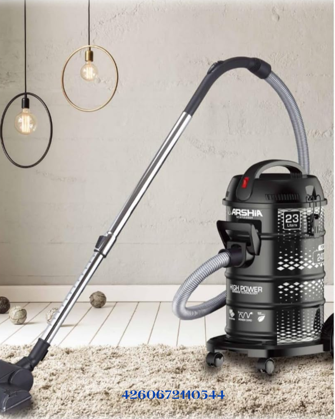 ARSHIA DRUM VACUUM CLEANER 23L 2400W