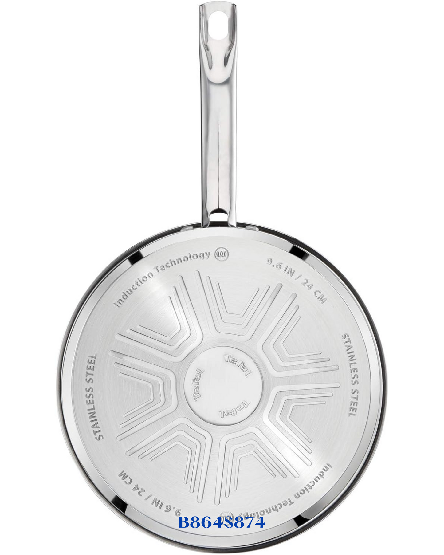 TEFAL INTUITION 8‑PIECE STAINLESS STEEL COOKWARE SET