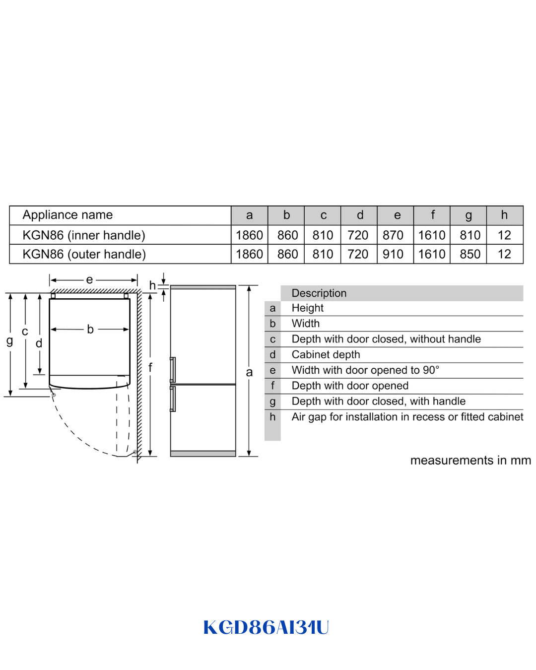 BOSCH FRIDGE‑FREEZER 619 L