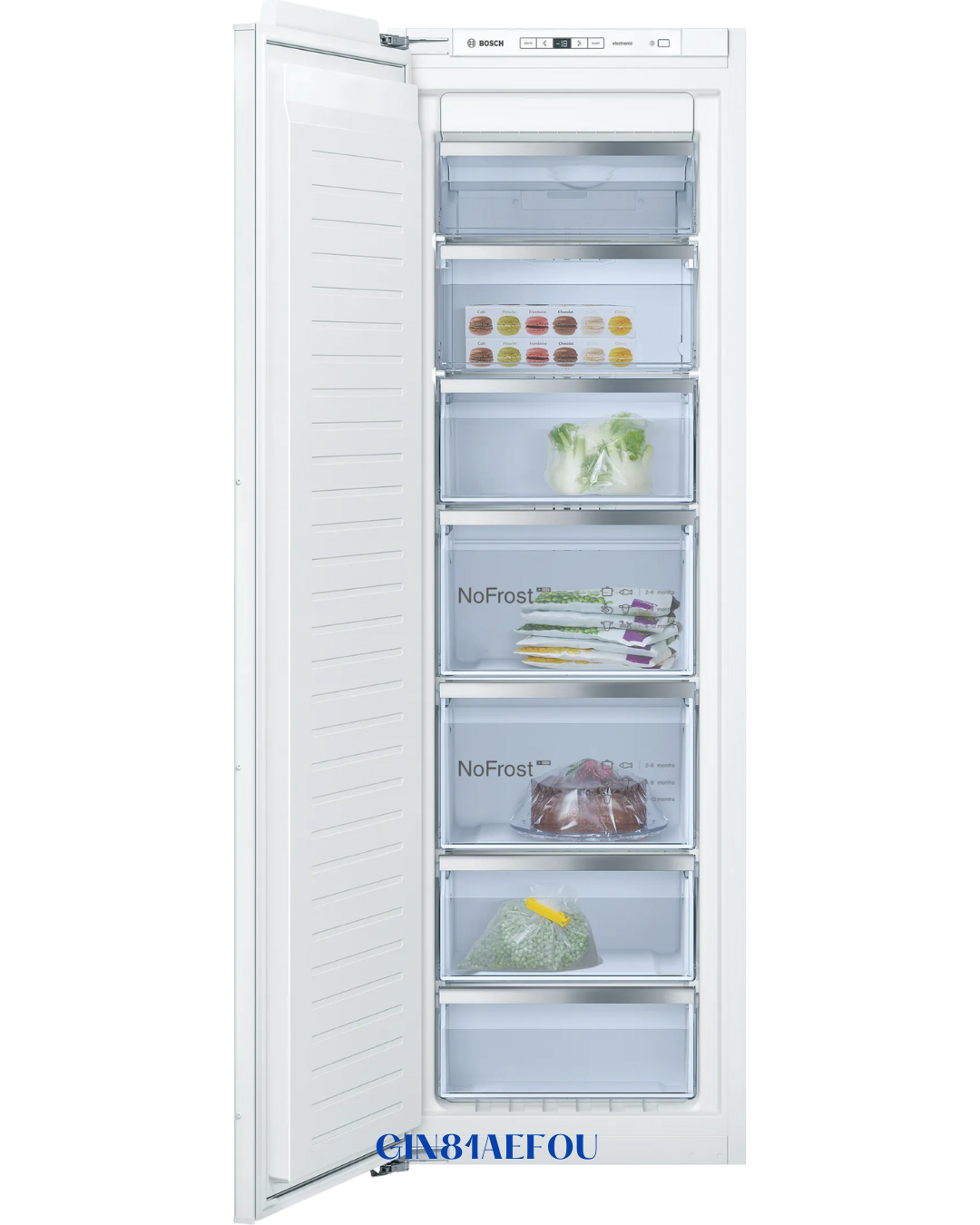 BOSCH BUILT‑IN UPRIGHT FREEZER 211 L