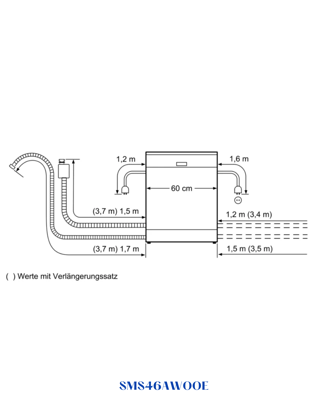 BOSCH SERIE 4 FREESTANDING DISHWASHER – 12‑PLACE, 48 DB