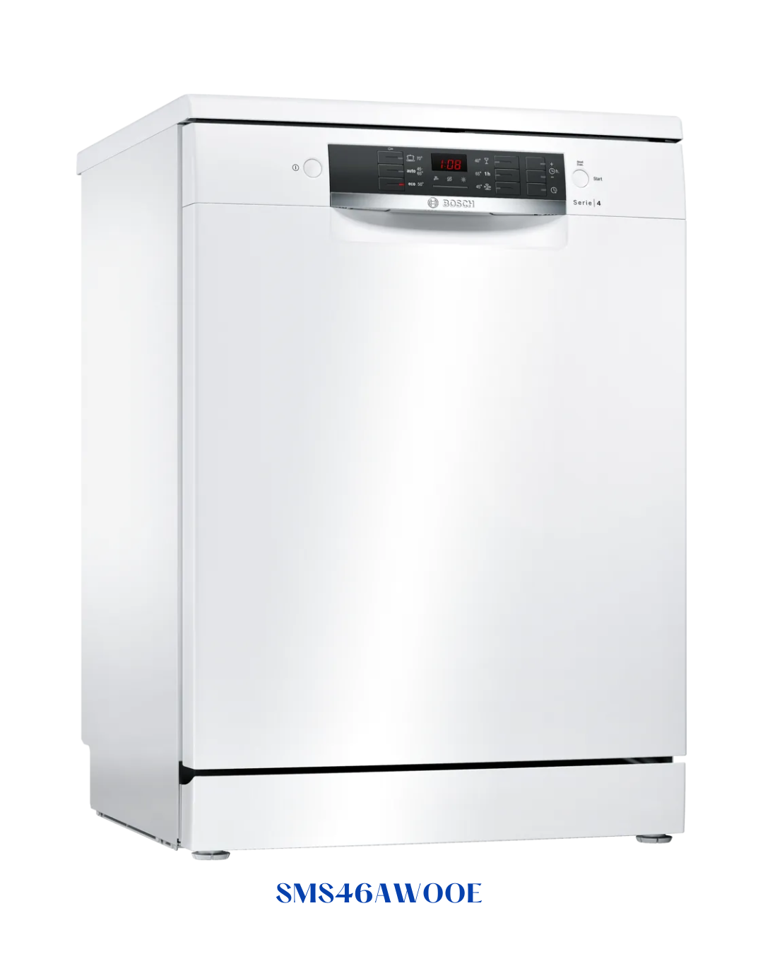 BOSCH SERIE 4 FREESTANDING DISHWASHER – 12‑PLACE, 48 DB