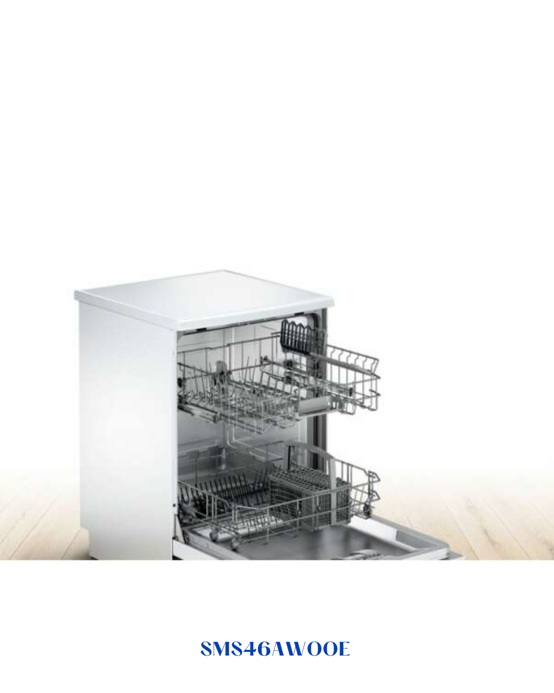 BOSCH SERIE 4 FREESTANDING DISHWASHER – 12‑PLACE, 48 DB