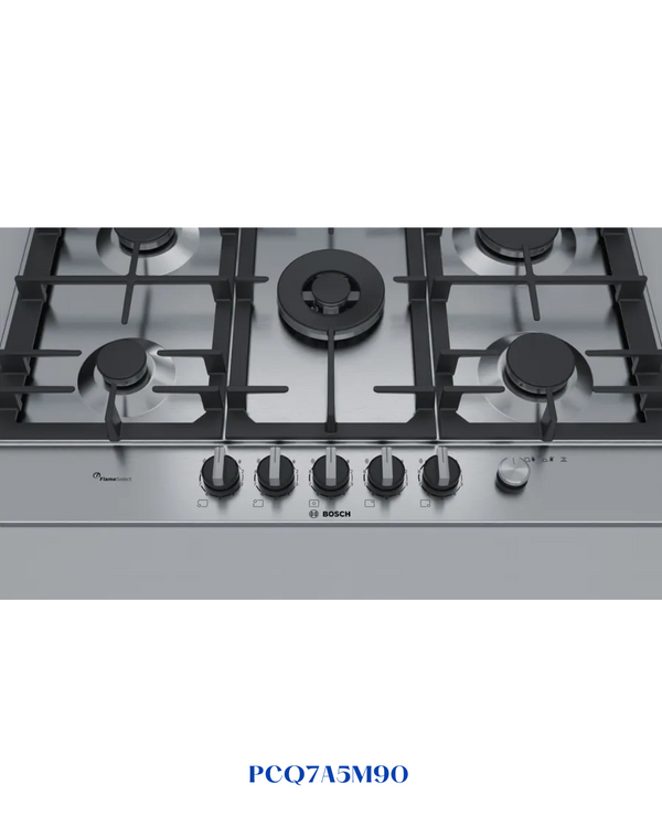 BOSCH BUILT-IN GAS HOB STAINLESS STEEL – 11,500W – 75CM