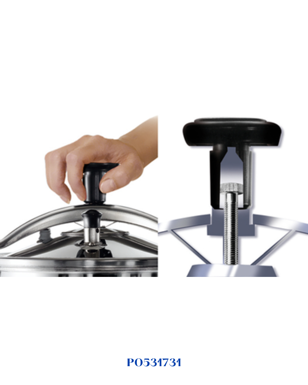 TEFAL AUTHENTIQUE PRESSURE COOKER - 12L-قدر ضغط تيفال أوتانتيك