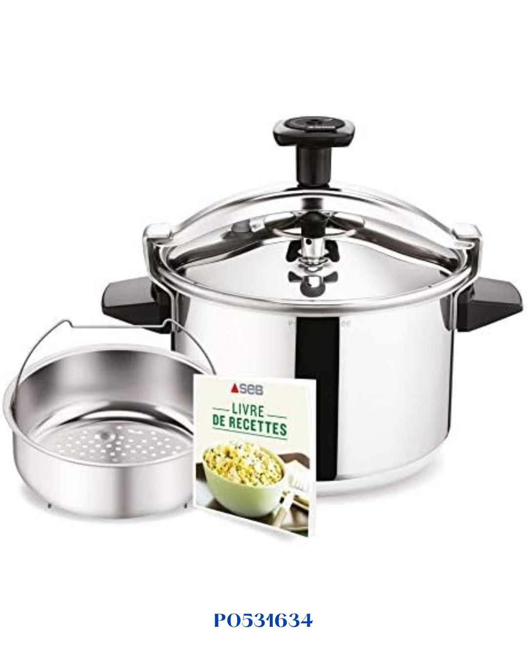 TEFAL AUTHENTIC STAINLESS STEEL PRESSURE COOKER 10L