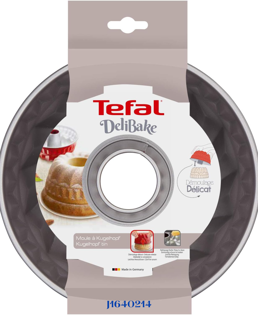 TEFAL DELIBAKE KUGELHOPF CAKE PAN 22 CM