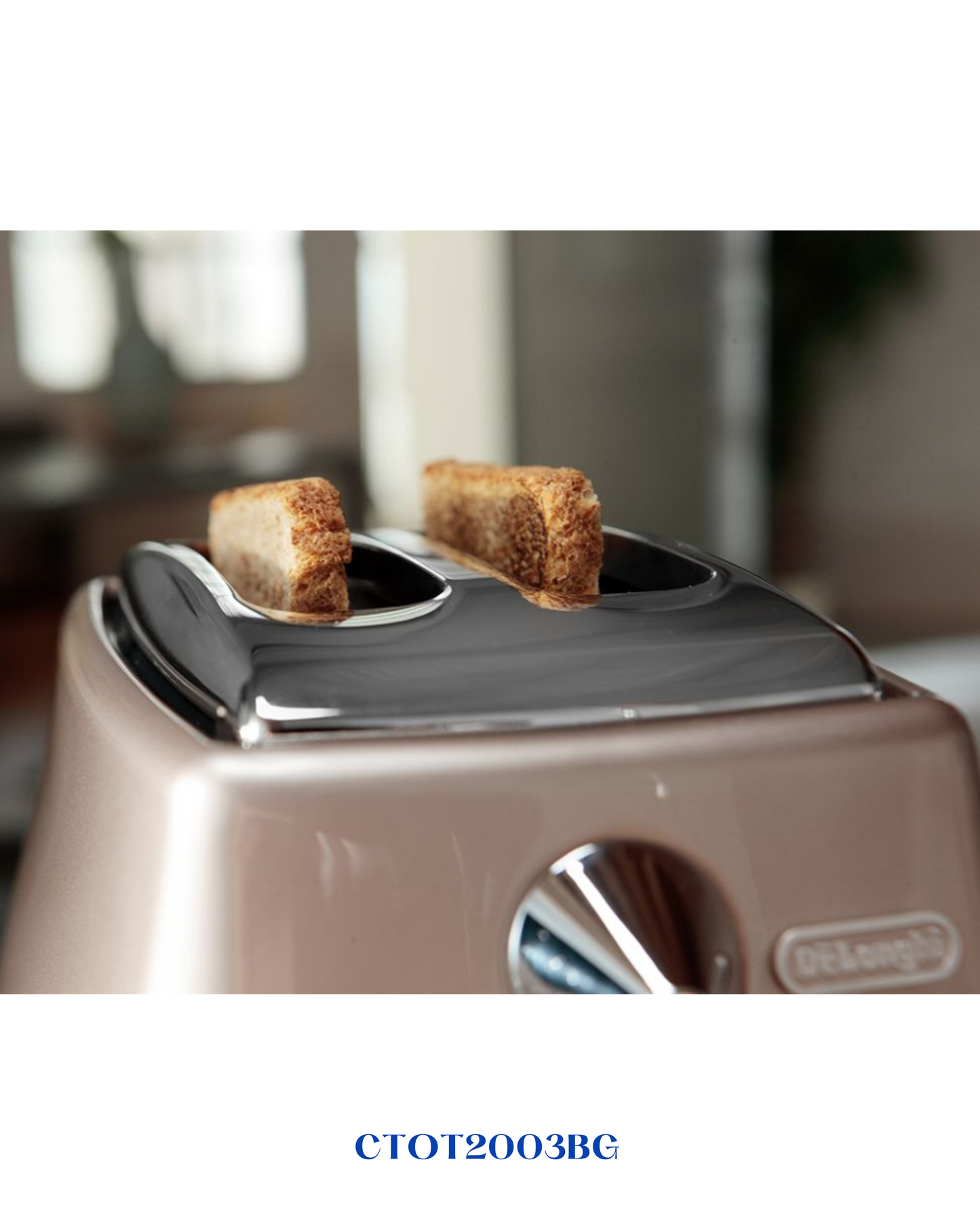 DELONGHI ICONA METALLICS 2‑SLICE TOASTER