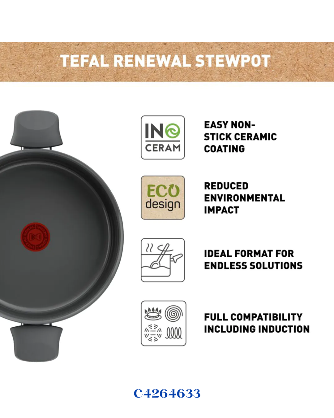 TEFAL RENEWAL NON-STICK SAUCEPAN 16CM