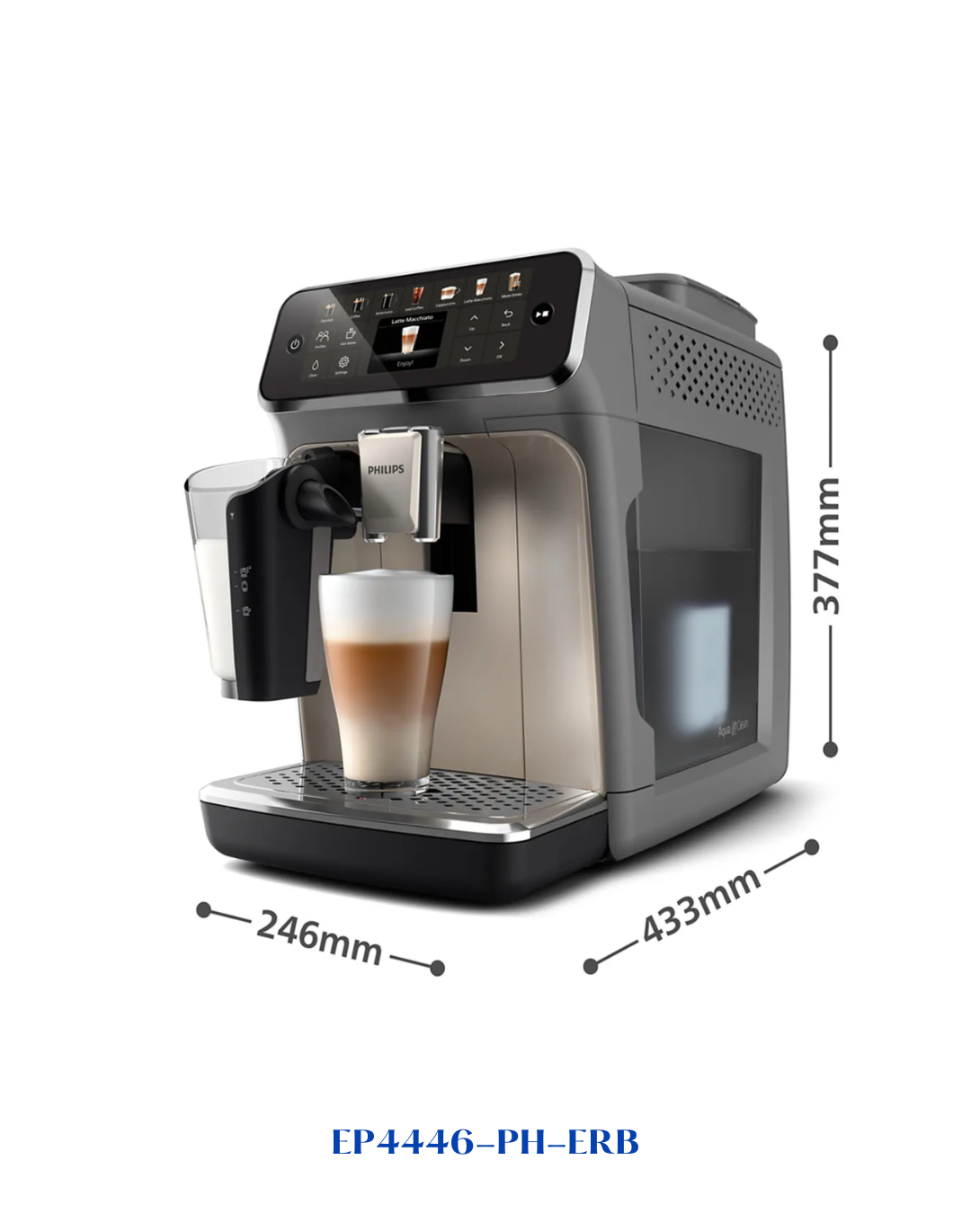 PHILIPS SERIES 4400 FULLY AUTOMATIC ESPRESSO MACHINE LATTEGO