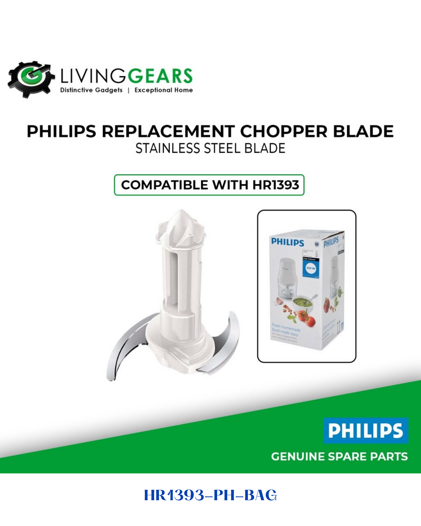 PHILIPS DAILY COLLECTION CHOPPER 450W 0.7L