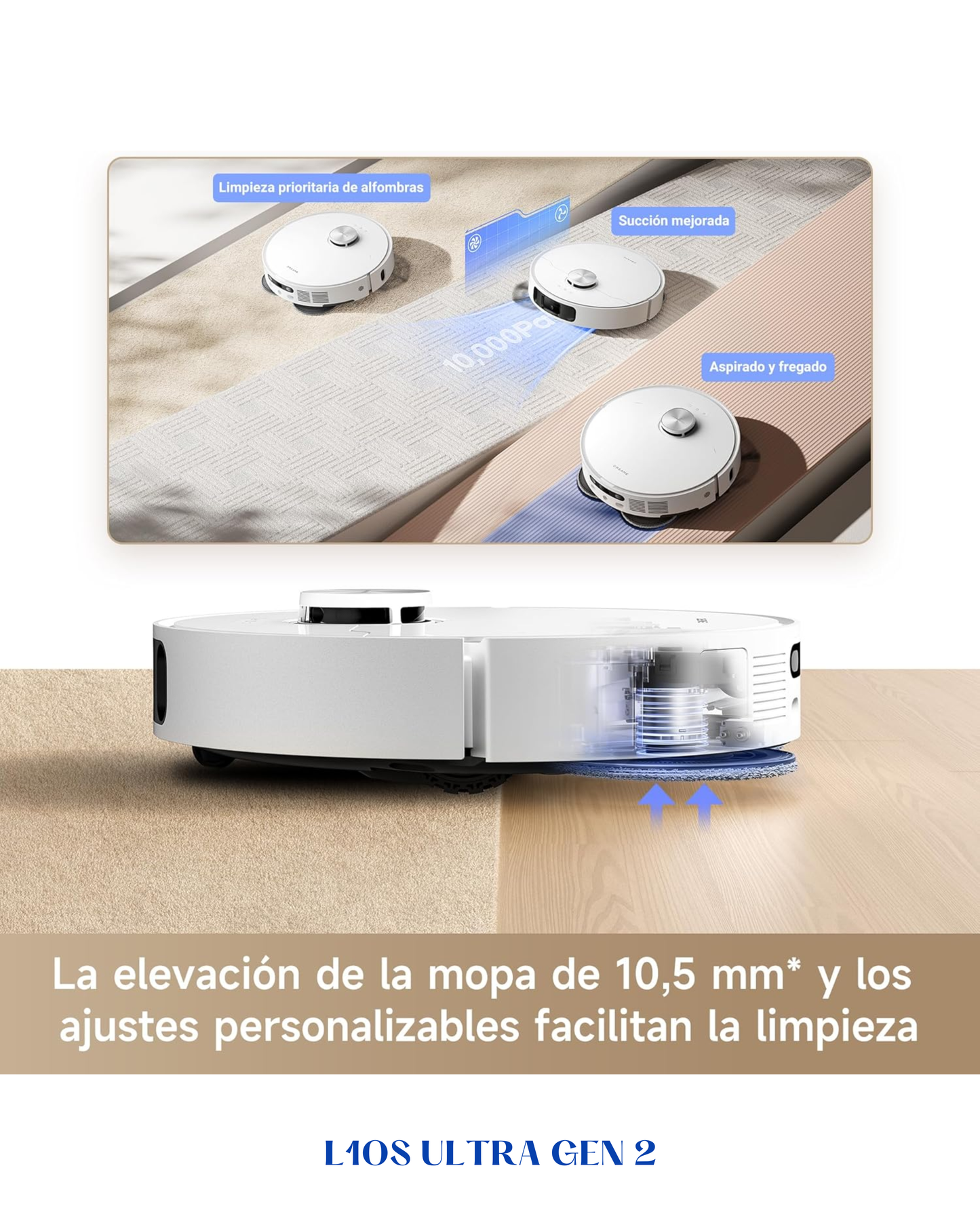 DREAME L10S ULTRA GEN 2 ROBOT VACUUM & MOP 1000PA