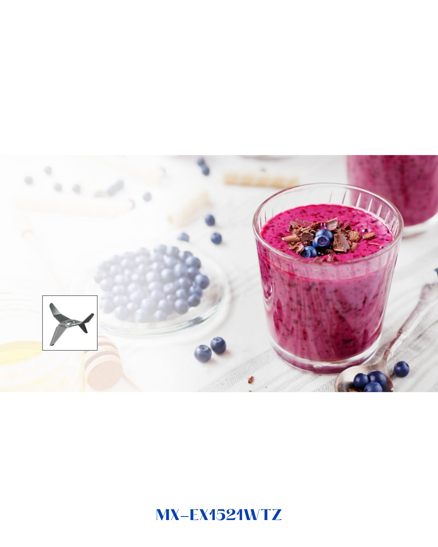 PANASONIC PLASTIC BLENDER STAINLESS STEEL BLADE 450W 1.5L