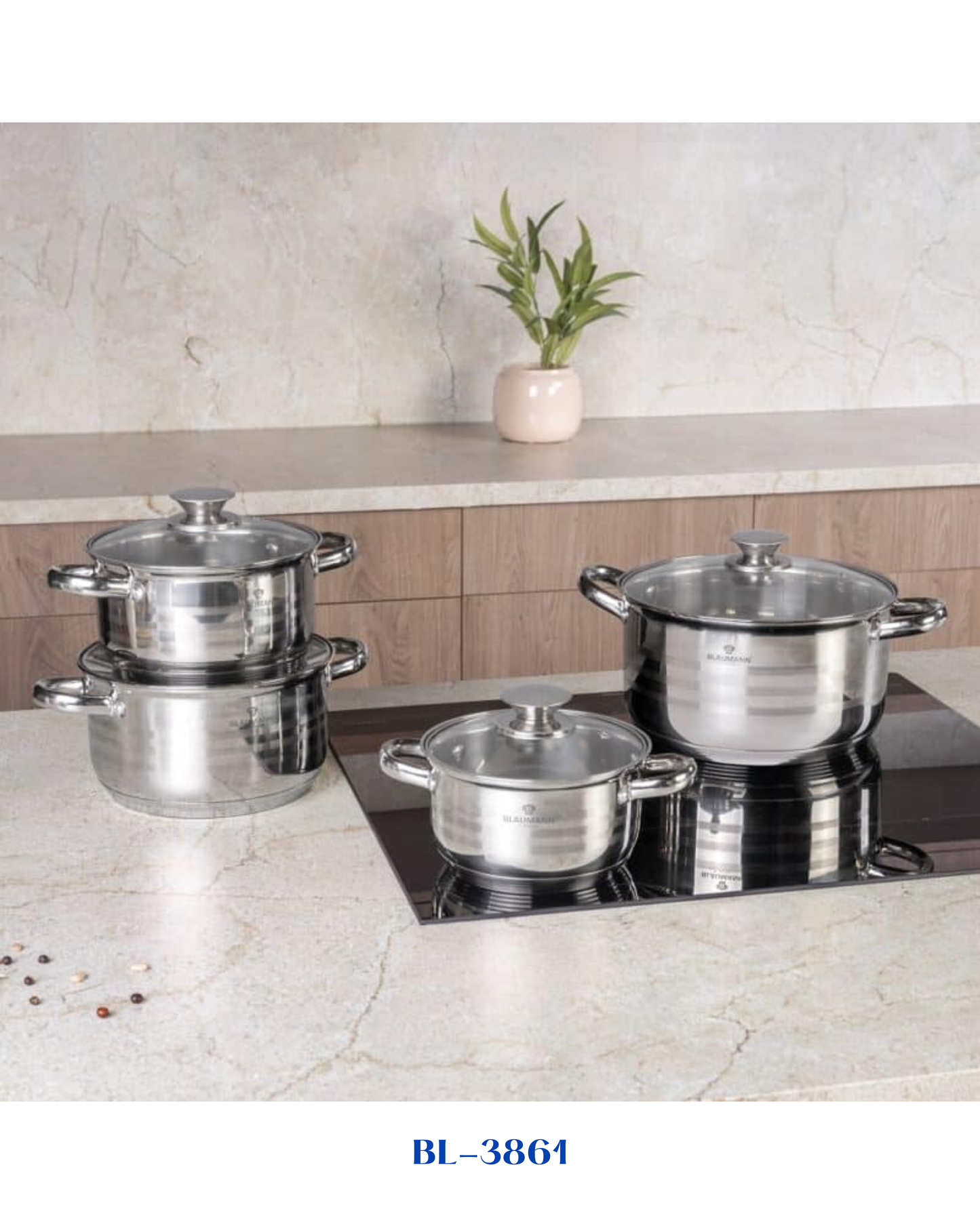 BERLINGER HAUS 8 PCS COOKWARE SET