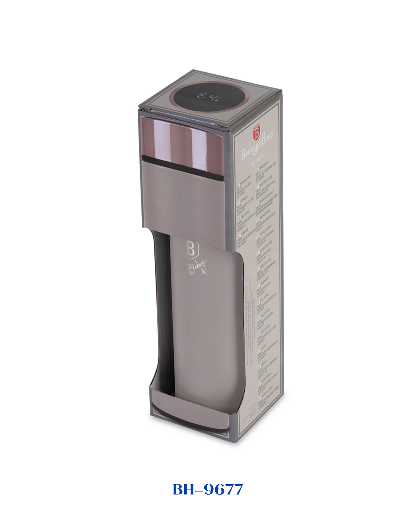BERLINGER HAUS DRINKING BOTTLE WITH LED TEMPERATURE DISPLAY 0,5L