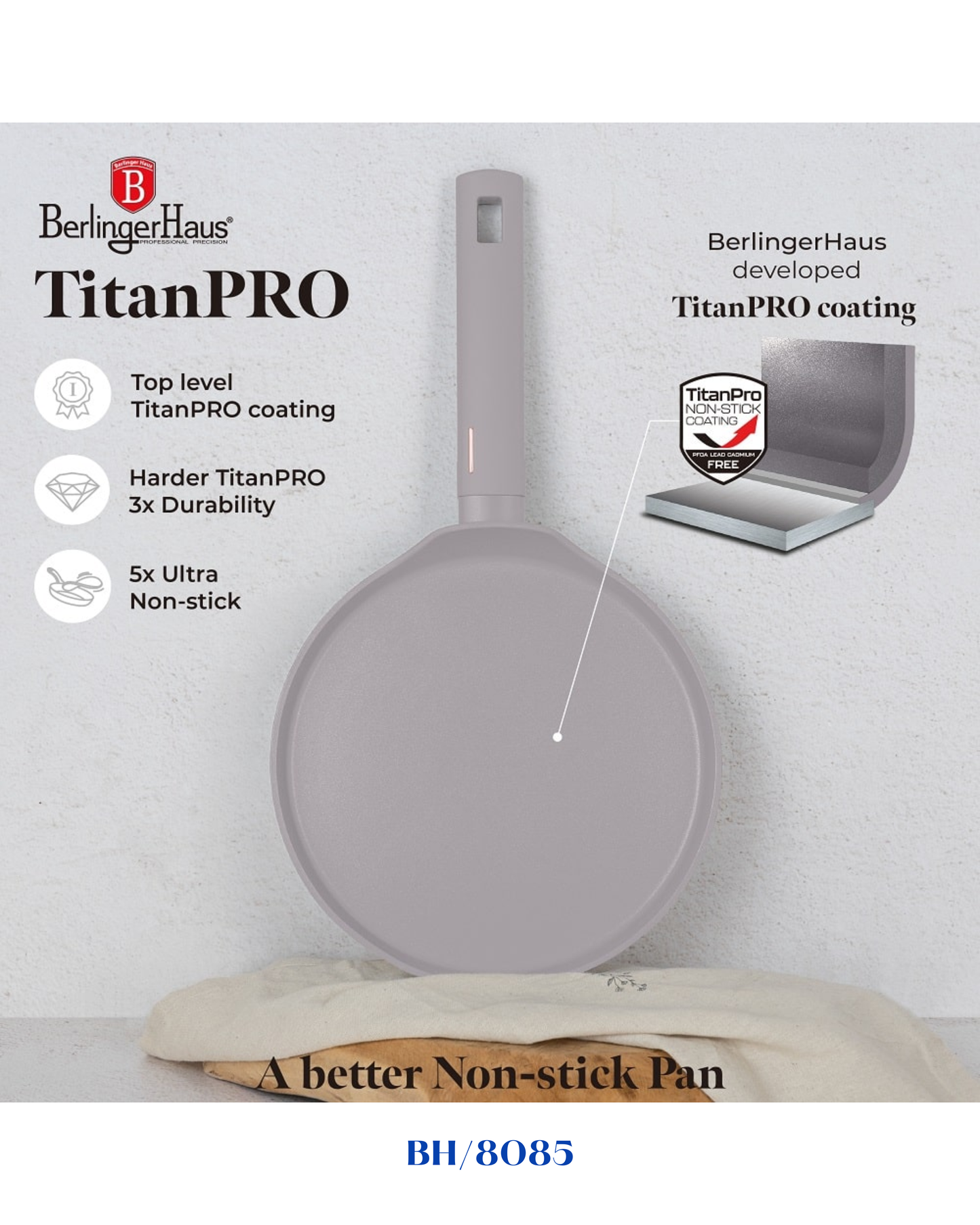 BERLINGER HAUS PANCAKE PAN 25 CM
