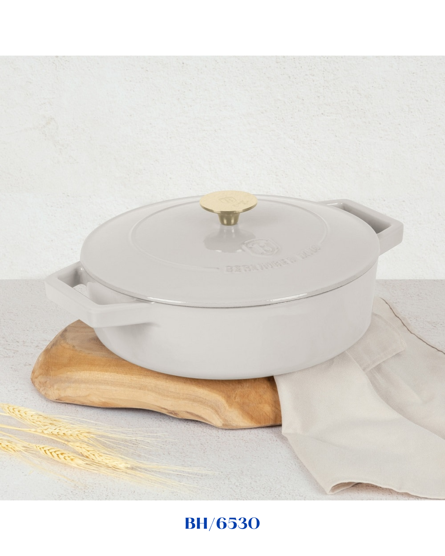 BERLINGER HAUS SHALLOW POT CAST IRON 26CM
