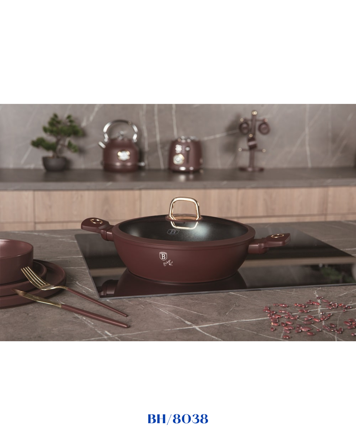 BERLINGER HAUS SHALLOW POT WITH LID 28CM