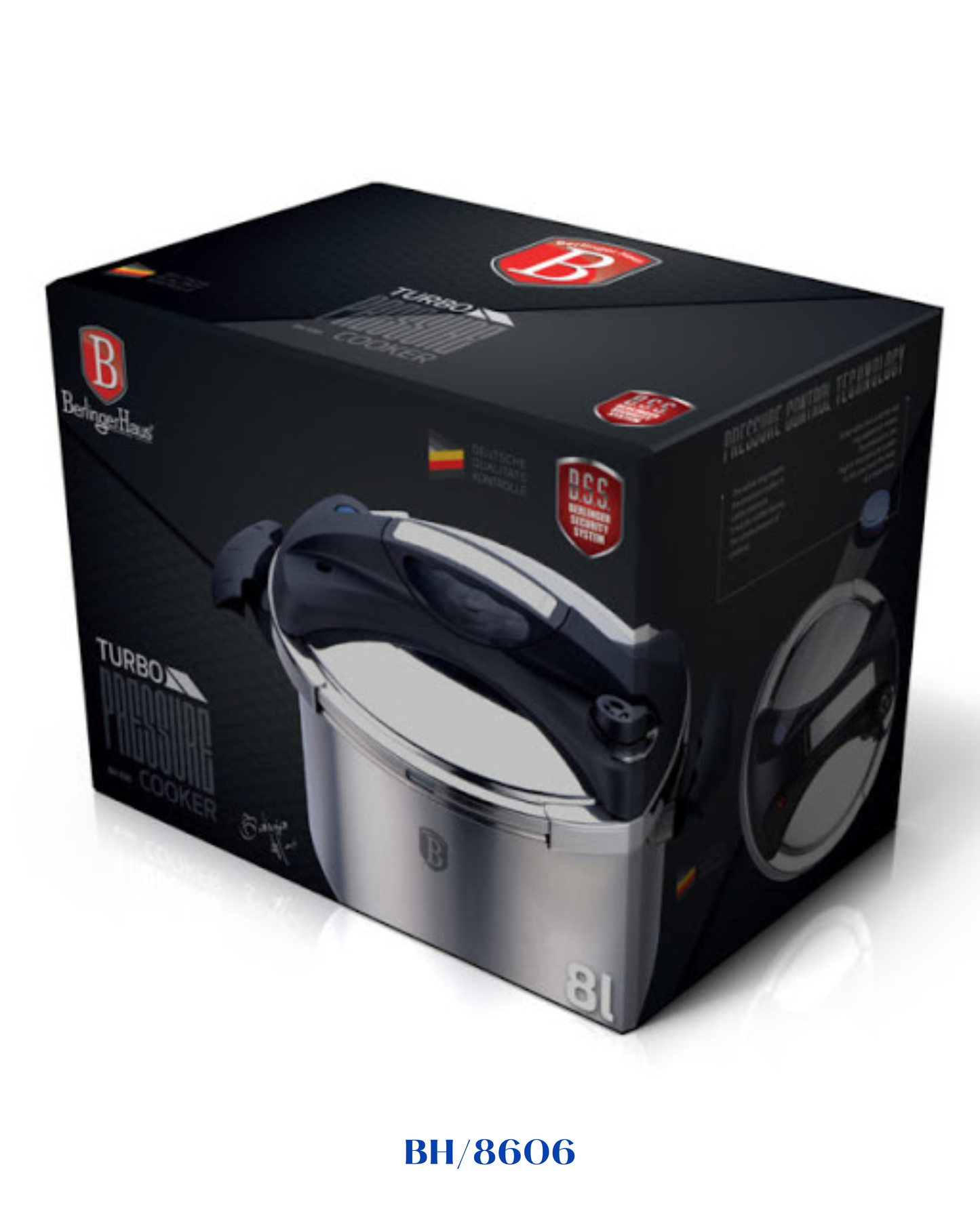 BERLINGER HAUS TURBO PRESSURE COOKER 8L
