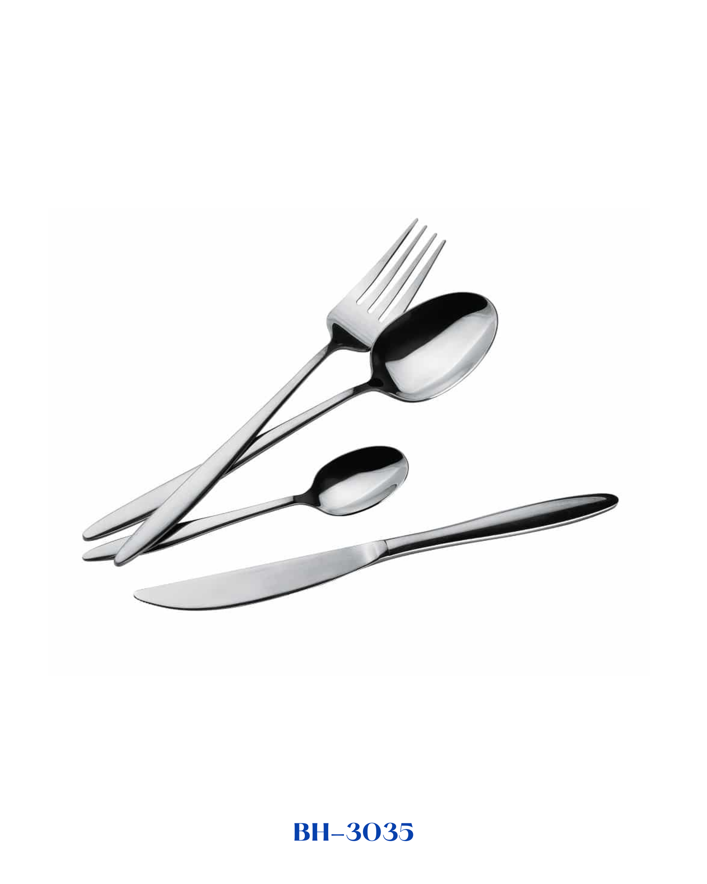 BERLINGER HAUS 24 PCS CUTLERY SET SILVER MIRROR POLISH
