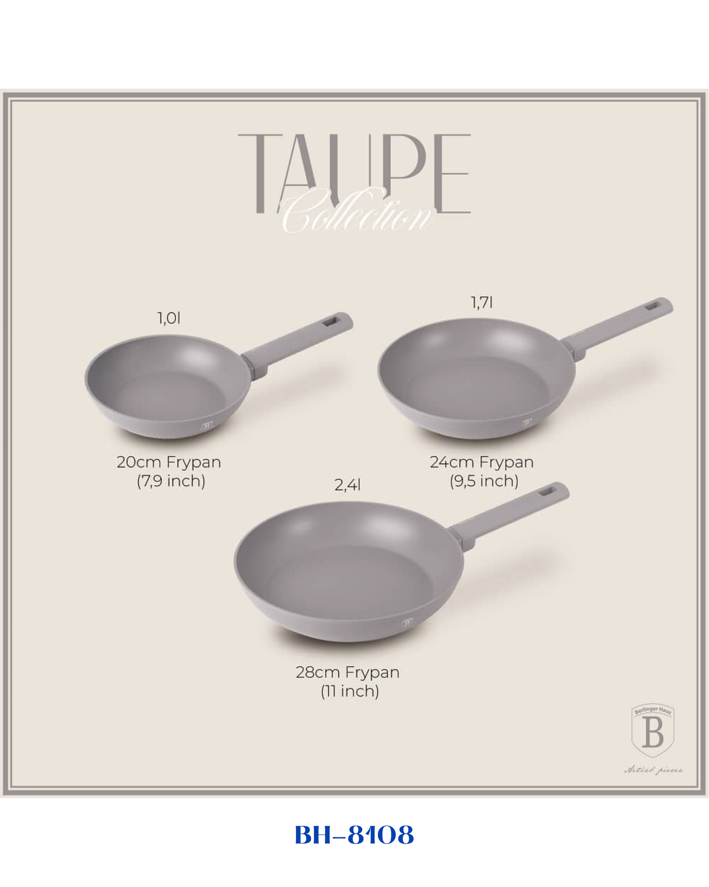 BERLINGER HAUS 3 PCS FRYPAN SET